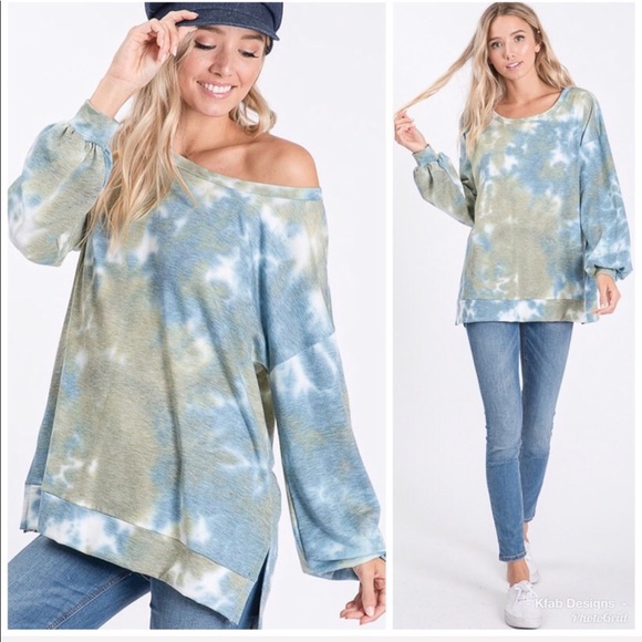 Tops - LAST 1! 💕Super Soft Tie Dye Oversized Sweatshirt